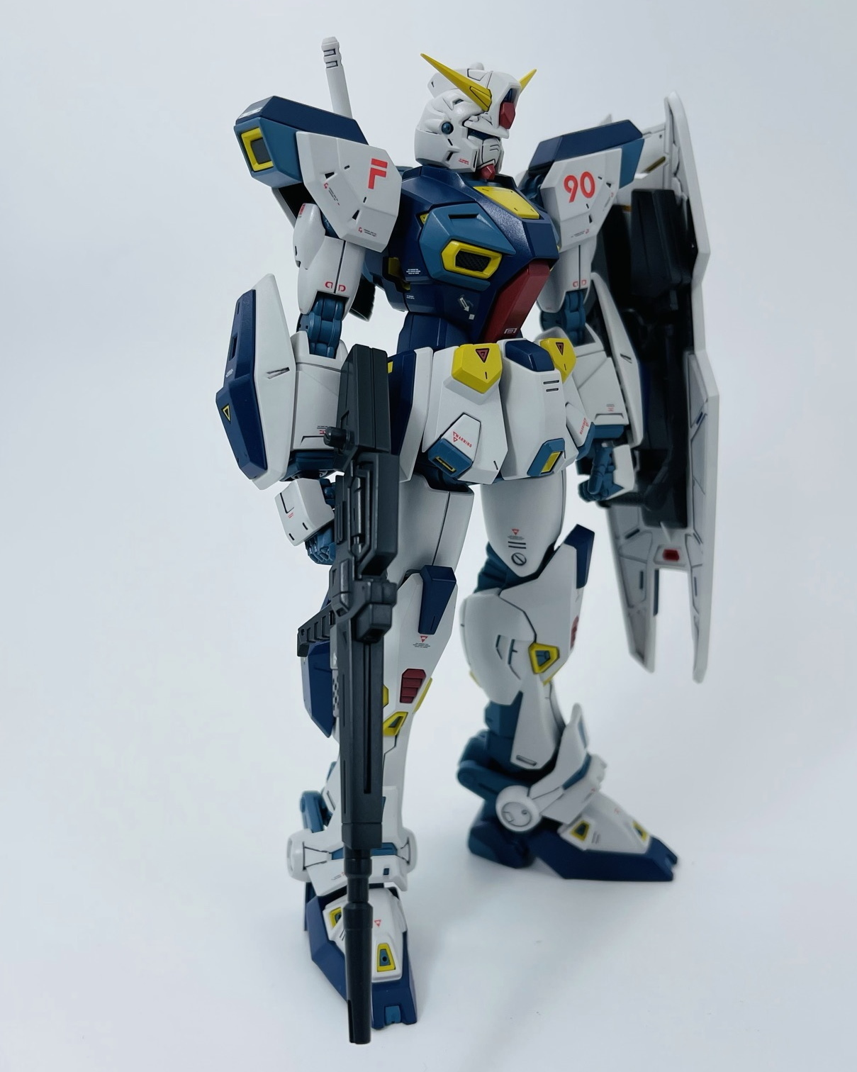 F」素組み完成1 F90 ＃48 - ガンプラ製作 --できる限り